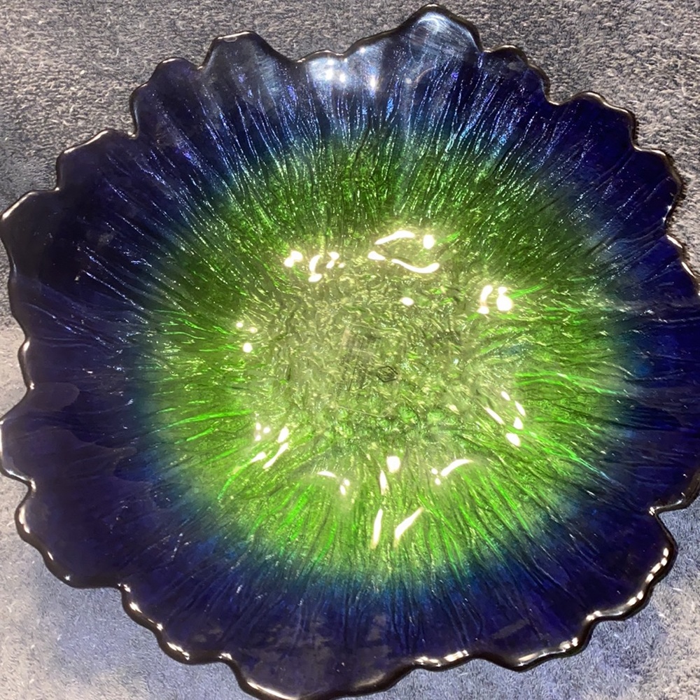 Beautiful Virios De Levantine Green Blue Dish from Spain - Picture 5 of 14